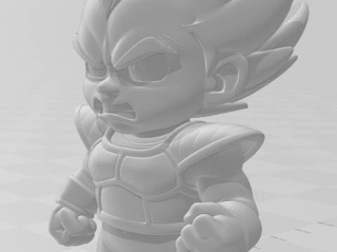 Bonecos 3d スタイル マンガ アニメ ベジータ ドラゴンボール カリカート 3Dプリントモデル