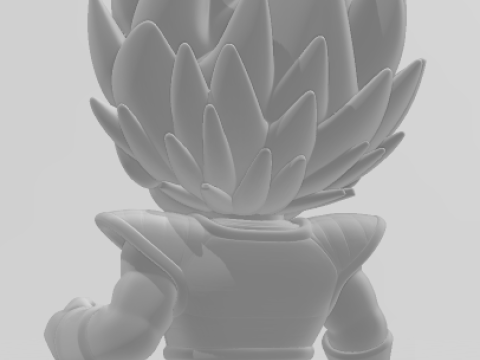 Bonecos 3d スタイル マンガ アニメ ベジータ ドラゴンボール カリカート 3Dプリントモデル