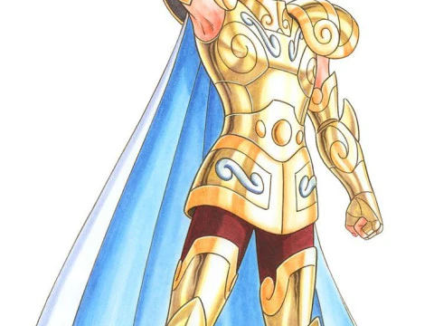 Manga anime gaya 3d Bonecos shura saint seiya capricornio caricato Model Cetak 3D