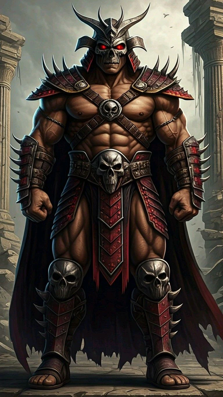Bonecos 3d style manga anime shao kahn mortal kombat caricato 3D Print Model .c4d .max .obj .3ds .fbx .stl .blend 