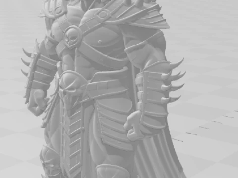 Bonecos 3d style manga anime shao kahn mortal kombat caricato 3D Print Model