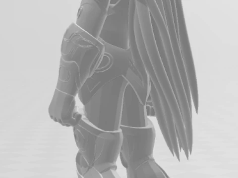 Bonecos 3d style manga anime saint seiya m de aries caricato 3D Print Model