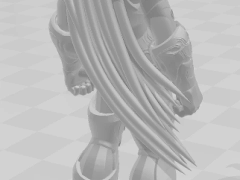 Bonecos 3d style manga anime saint seiya m de aries caricato 3D Print Model