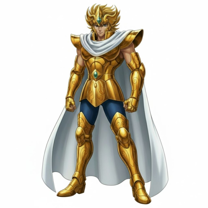 Bonecos estilo 3d manga anime saint seiya aioria leao caricato Modelo de impresión 3D .c4d .max .obj .3ds .fbx .stl .blend 