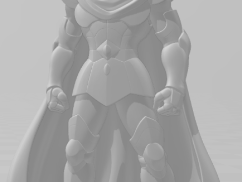 Bonecos estilo 3d manga anime saint seiya aioria leao caricato Modelo de impresión 3D