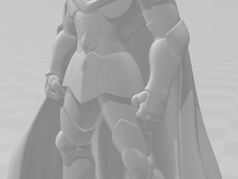 Bonecos estilo 3d manga anime saint seiya aioria leao caricato Modelo de impresión 3D