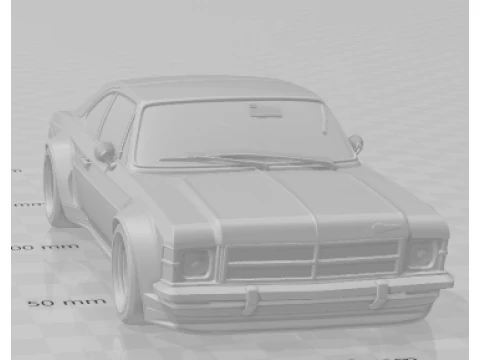Bonecos 3D-stijl manga anime chevy opala caricato 3D printmodel