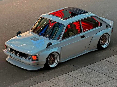 बोनकोस 3डी स्टाइल मंगा एनीमे फिएट 147 स्टाइल कैरिकैटो 3D प्रिंट मॉडल