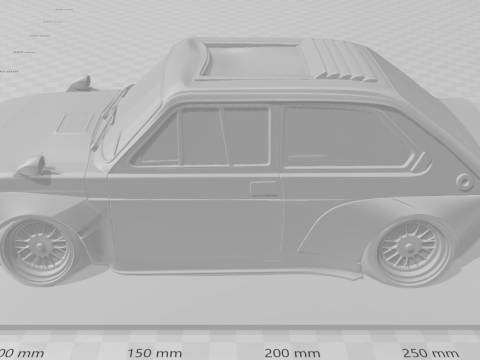 Bonecos 3D-stijl manga anime fiat 147 stijl caricato 3D printmodel