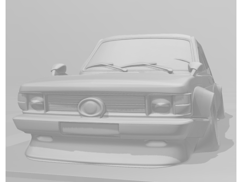 Bonecos 3D-stijl manga anime fiat 147 stijl caricato 3D printmodel