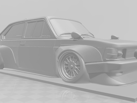 Bonecos 3D-stijl manga anime fiat 147 stijl caricato 3D printmodel