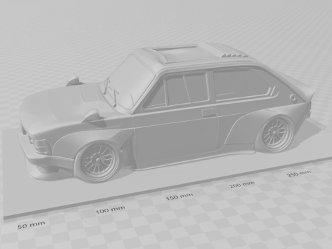 Bonecos 3D-stijl manga anime fiat 147 stijl caricato 3D printmodel