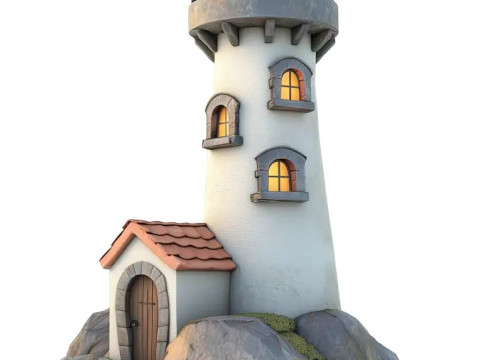 Bonecos 3D 风格漫画动漫山 Farol Caricato 3D 打印模型