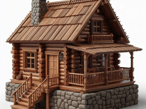 Bonecos 3D 风格漫画动漫 casa house 旧风格 caricato 3D 打印模型