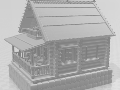 Bonecos 3d стиль манга аніме casa house старий стиль caricato 3D Принт Модель