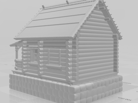 Bonecos 3d стиль манга аніме casa house старий стиль caricato 3D Принт Модель