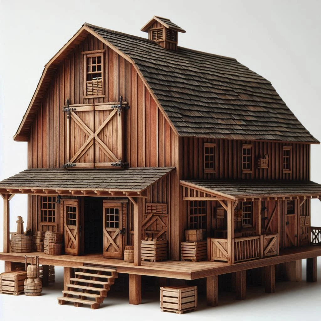 Bonecos 3d style manga anime casa house old style celeiro caricato 3D Print Model .c4d .max .obj .3ds .fbx .stl .blend 