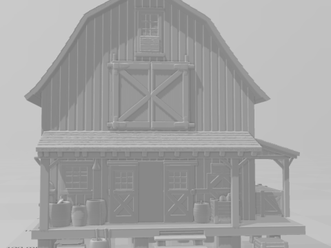 Bonecos 3d стиль манга аниме дом старый стиль селеиро карикато 3D Принт Модель