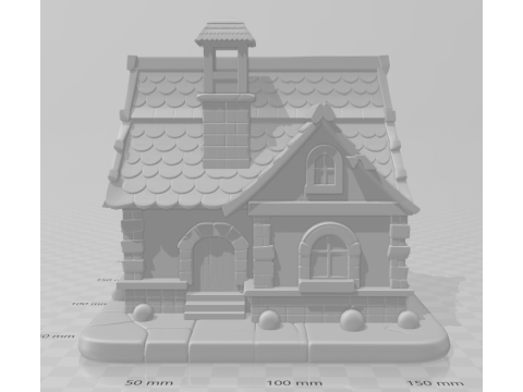 Bonecos 3d スタイル マンガ アニメ カサ ハウス 古いスタイル カリカート 3Dプリントモデル