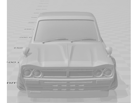 Bonecos 3D-stijl manga anime auto gtr-stijl caricato 3D printmodel