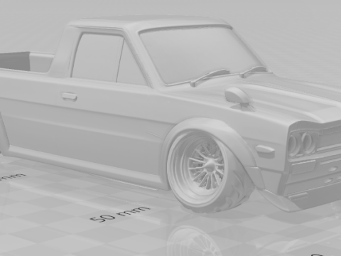 Bonecos 3D-stijl manga anime auto gtr-stijl caricato 3D printmodel