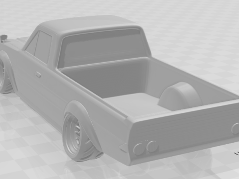 Bonecos 3D-stijl manga anime auto gtr-stijl caricato 3D printmodel