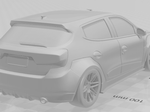 Bonecos 3d style manga anime car pickup carro style caricato Model Cetak 3D