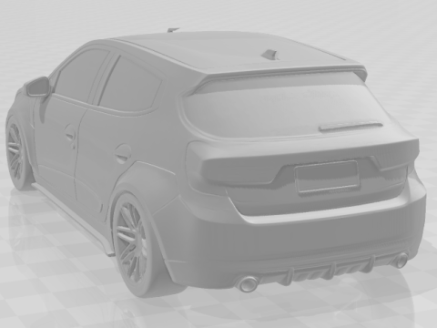 Bonecos 3d style manga anime car pickup carro style caricato Model Cetak 3D