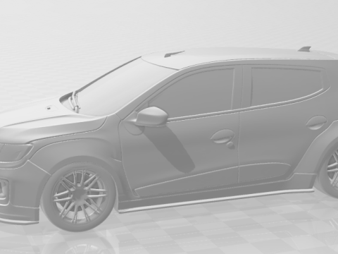 Bonecos 3d style manga anime car pickup carro style caricato Model Cetak 3D