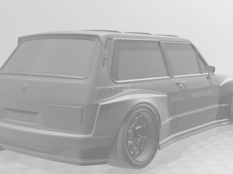 Bonecos 3d style manga anime car pickup carro style caricato 3D Print Model