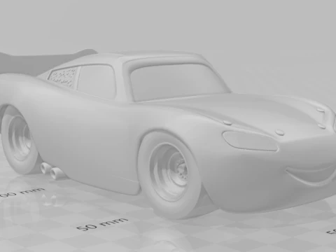 Bonecos 3d style manga anime cars mcqueen style caricato 3D Print Model