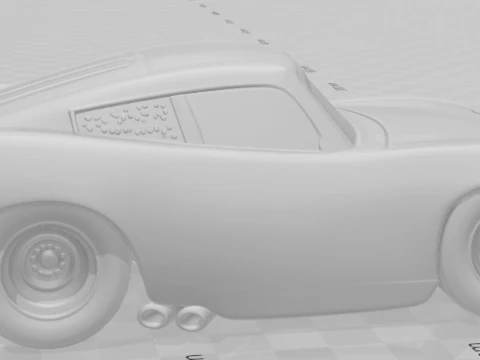 Bonecos 3d style manga anime cars mcqueen style caricato 3D Print Model