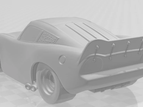 Bonecos 3d style manga anime cars mcqueen style caricato 3D Print Model
