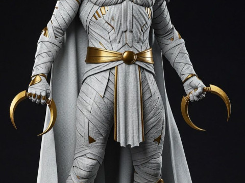 बोनकोस 3डी स्टाइल मंगा एनीमे मून नाइट्स स्टाइल कैरिकैटो 3D प्रिंट मॉडल