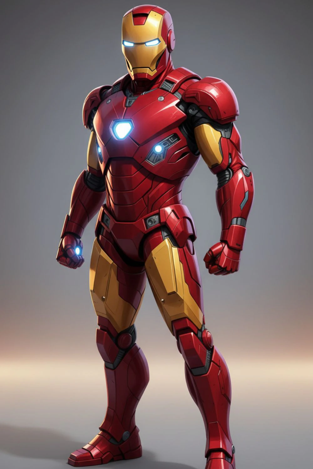 Bonecos 3d style manga anime warrior ironman style caricato 3D Print Model .c4d .max .obj .3ds .fbx .stl .blend 