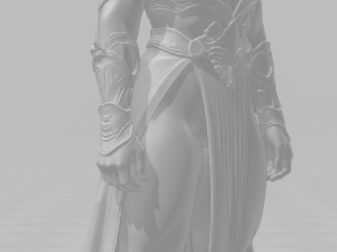 Bonecos 3d style manga anime warrior women lolli style caricato 3D Print Model