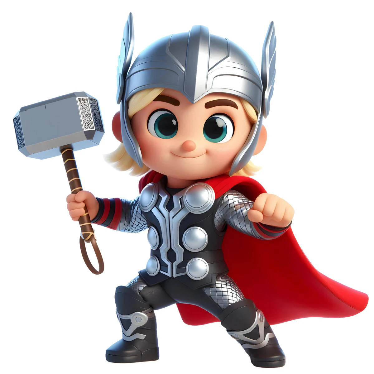 Bonecos 3d style manga anime mini thor style caricato 3D Print Model .c4d .max .obj .3ds .fbx .stl .blend 