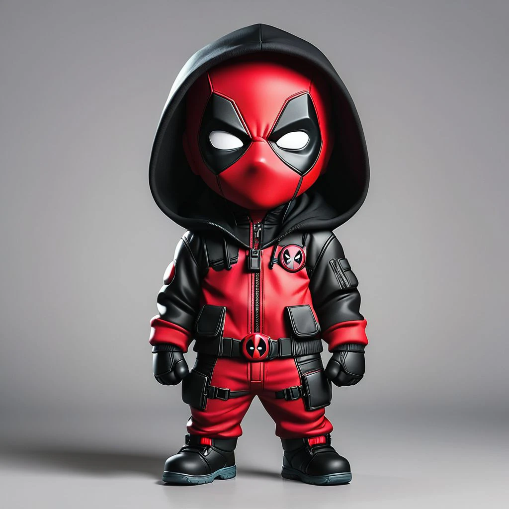 Bonecos 3d style manga anime mini deadpool style caricato 3D Print Model .c4d .max .obj .3ds .fbx .stl .blend 
