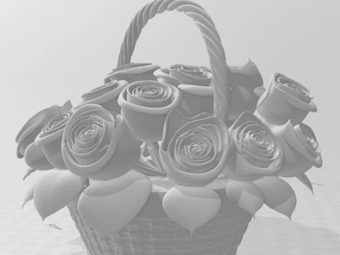 Bonecos 3d style manga anime flowers flores style caricato 3D Print Model