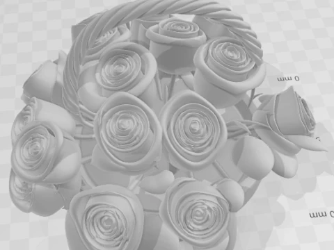 Bonecos 3d style manga anime flowers flores style caricato 3D Print Model