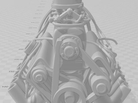 Bonecos 3d style manga anime motor style caricato 3D Print Model