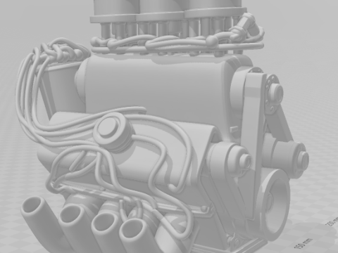 Bonecos 3d style manga anime motor style caricato 3D Print Model