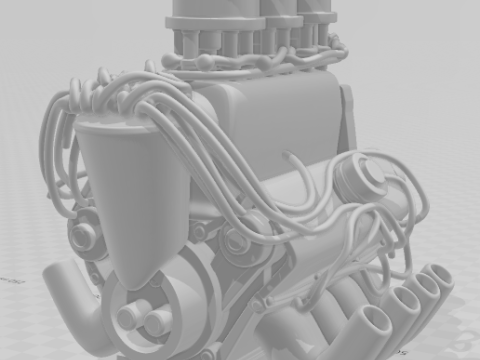 Bonecos 3d style manga anime motor style caricato 3D Print Model