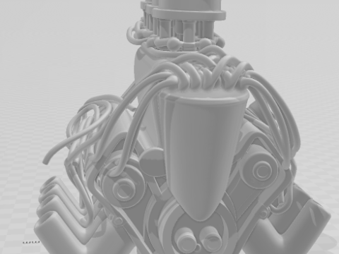 Bonecos 3d style manga anime motor style caricato 3D Print Model