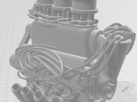 Bonecos 3d style manga anime motor style caricato 3D Print Model