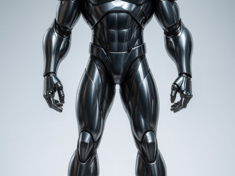 Bonecos 3D-stijl manga anime krijger android-stijl caricato 3D printmodel