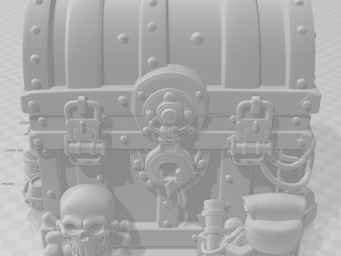 Bonecos 3d style manga anime bau pirata style caricato 3D Print Model