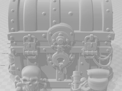 Bonecos 3d style manga anime bau pirata style caricato 3D Print Model
