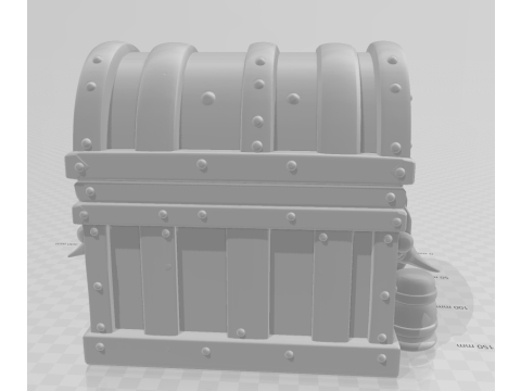 Bonecos 3d style manga anime bau pirata style caricato 3D Print Model