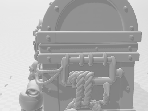 Bonecos 3d style manga anime bau pirata style caricato 3D Print Model